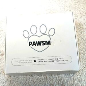 NWOT PAWSM Interior Cat Door with Removable Brush.
